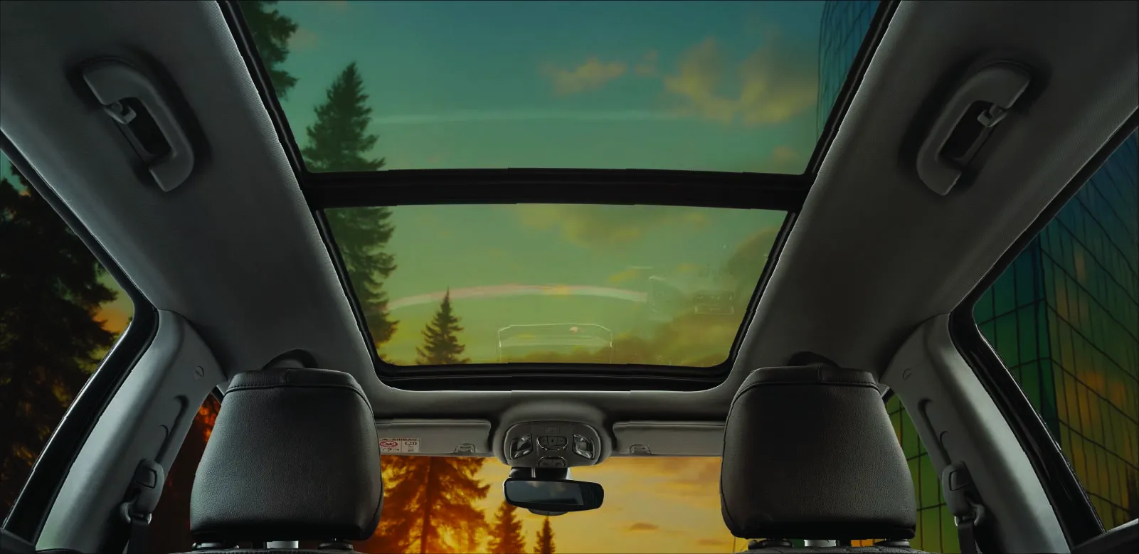 Dual-Pane Panoramic Sunroof